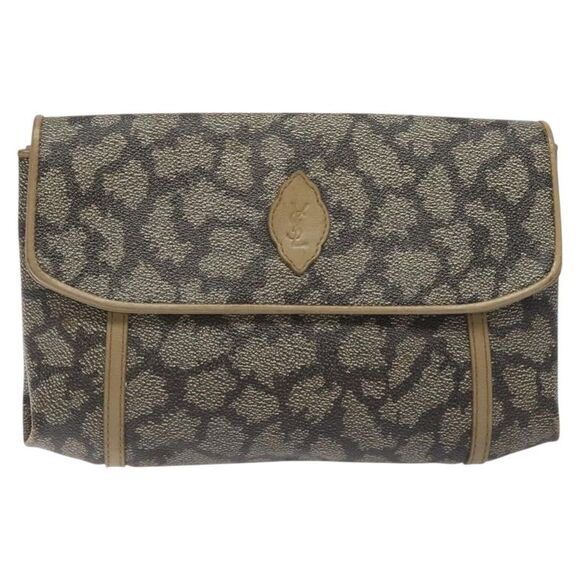 Saint Laurent Multicolour Canvas Clutch Bag (Pre-Owned) - Picture 1 of 16